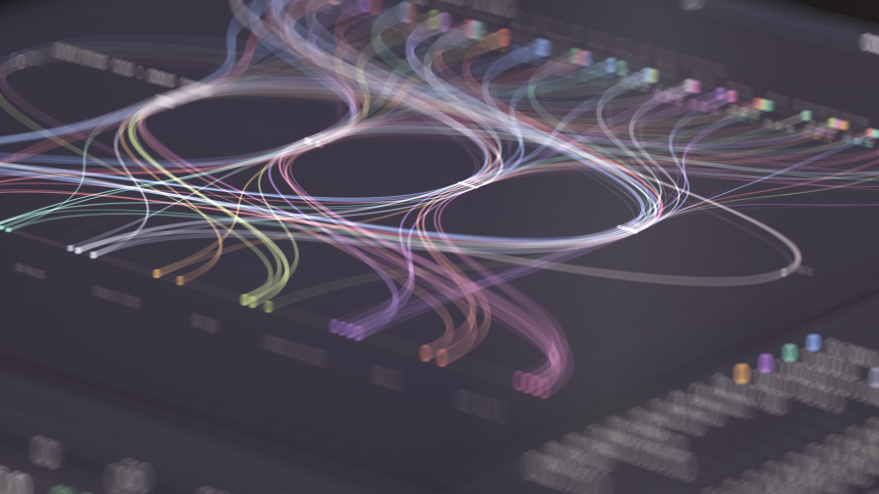 Capitol Ledger political-finance flow visualization artwork