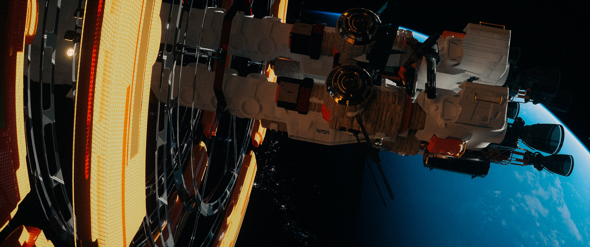Deep Orbit Studies spacecraft and planetary concept artwork