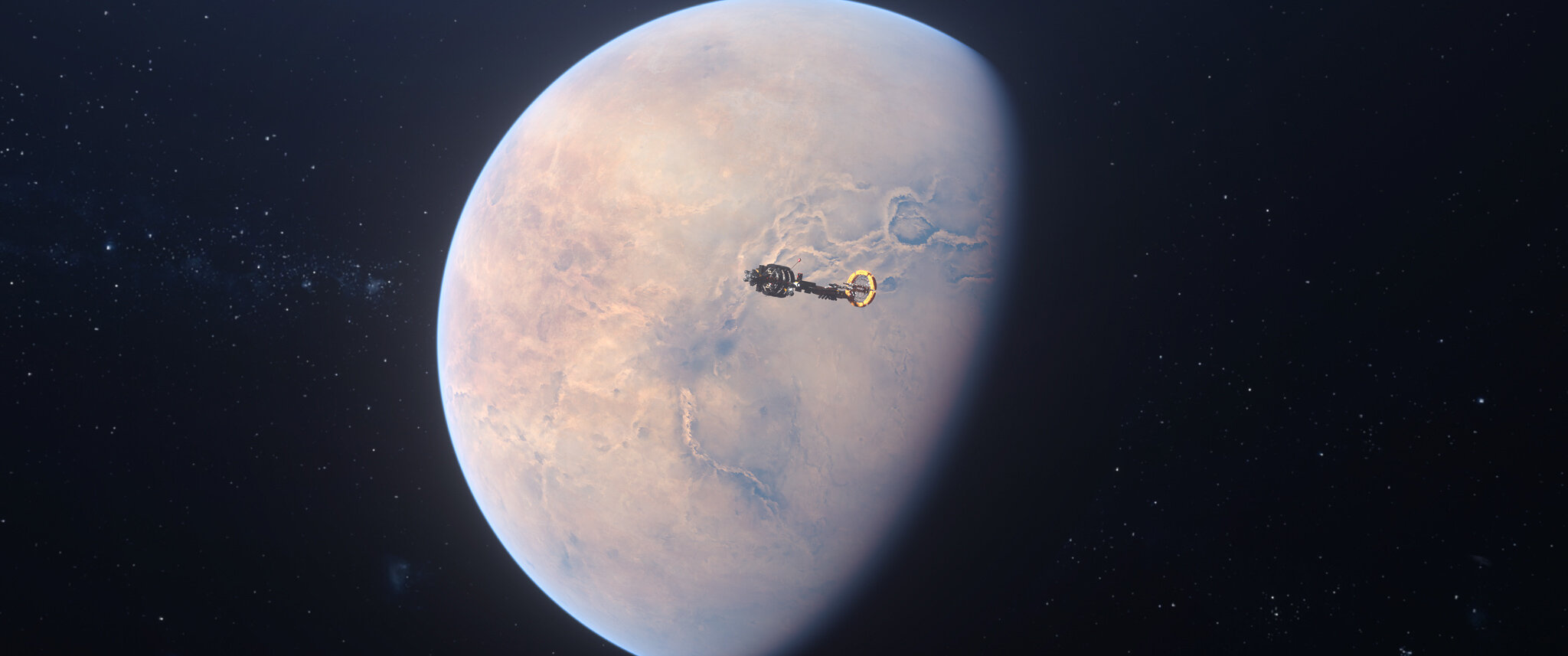 Deep Orbit Studies spacecraft and planetary concept artwork