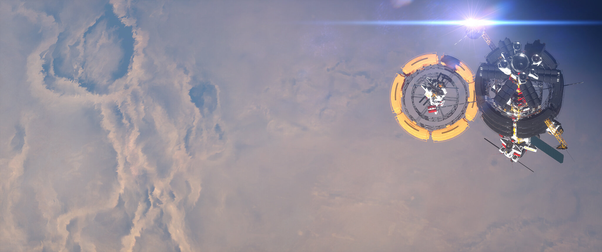 Deep Orbit Studies spacecraft and planetary concept artwork
