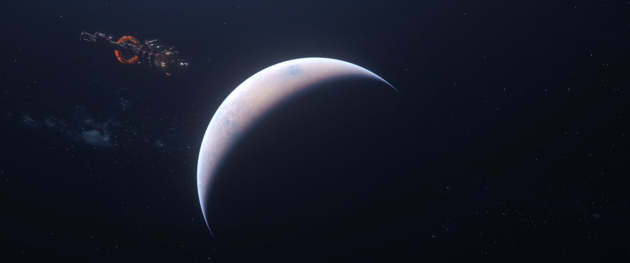 Deep Orbit Studies spacecraft and planetary concept artwork