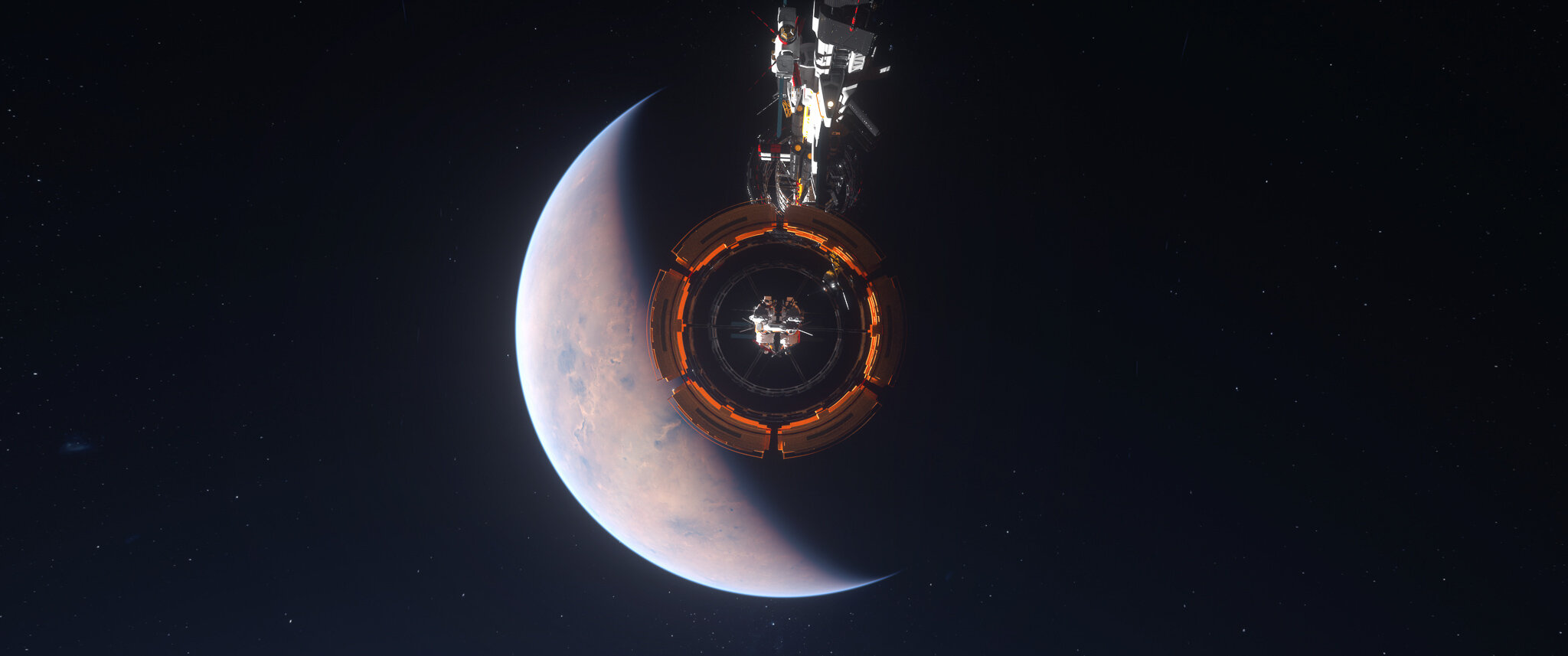 Deep Orbit Studies spacecraft and planetary concept artwork
