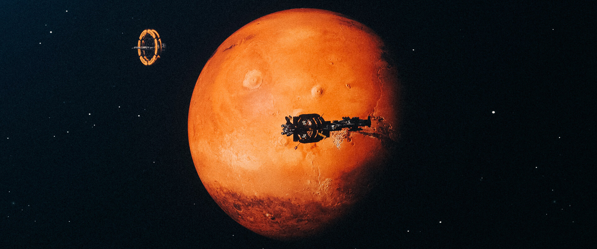 Deep Orbit Studies spacecraft and planetary concept artwork