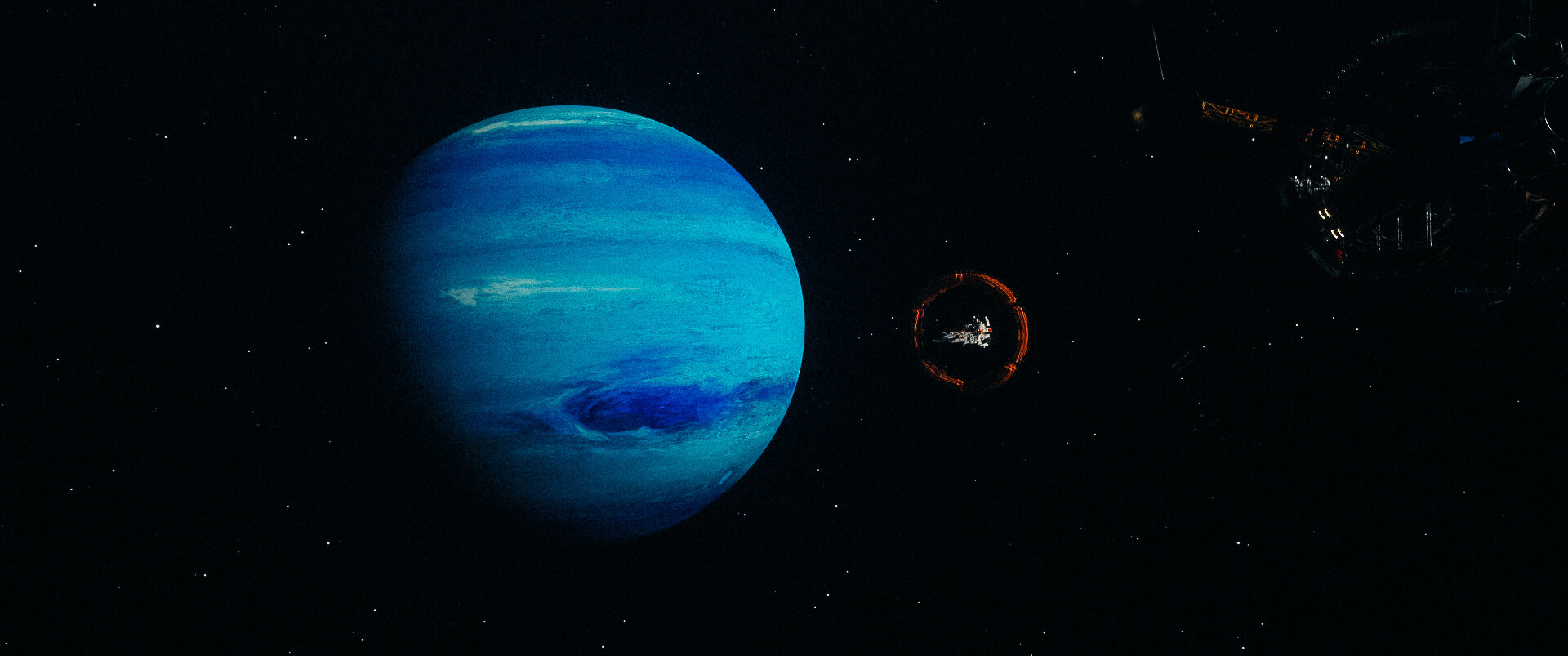 Deep Orbit Studies spacecraft and planetary concept artwork