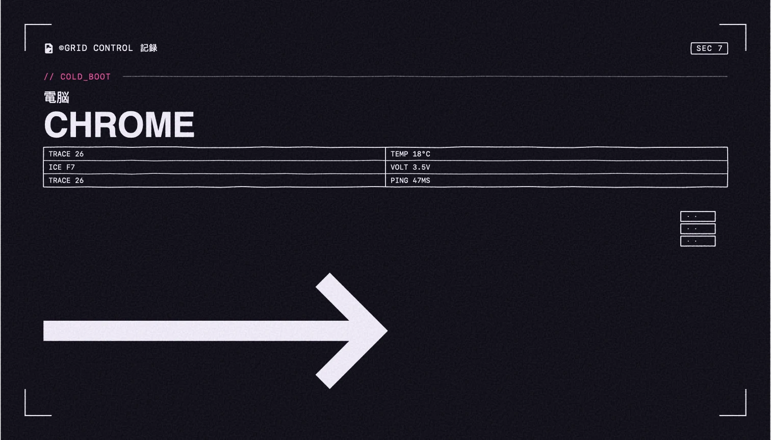 SPEC//FORGE neon spec interface panel