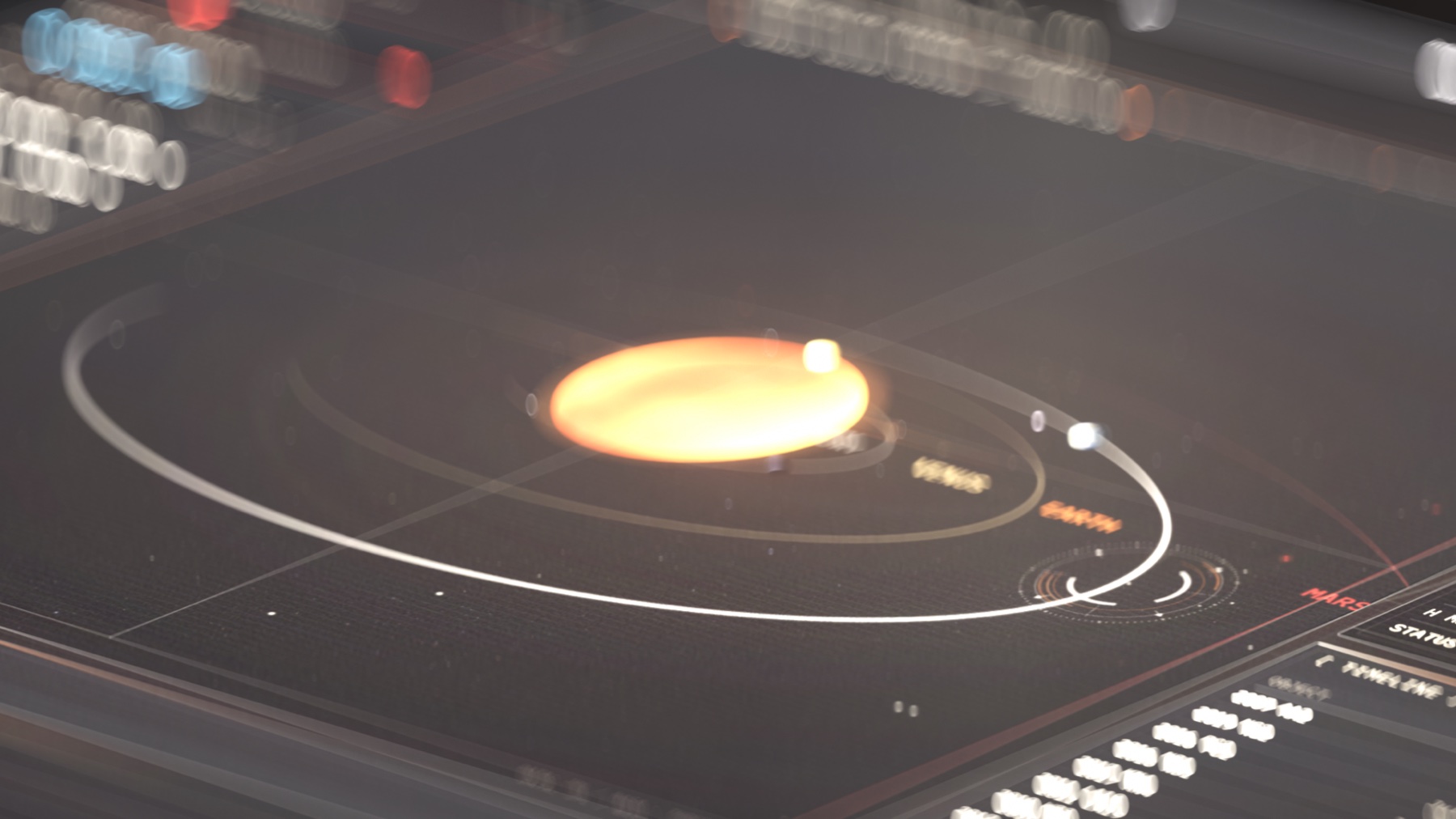 TRANSIT near-Earth-object tracking interface artwork